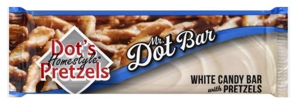 Dot's Pretzels 1.75 Oz Mr. Dot Bar Candy Bar-White Chocolate