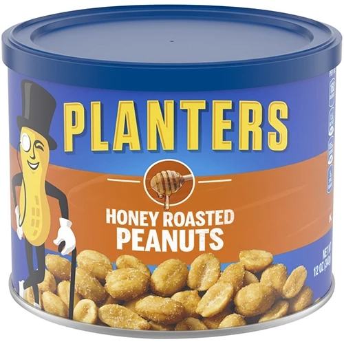 Planters Honey Roasted Peanuts - 12 oz Can