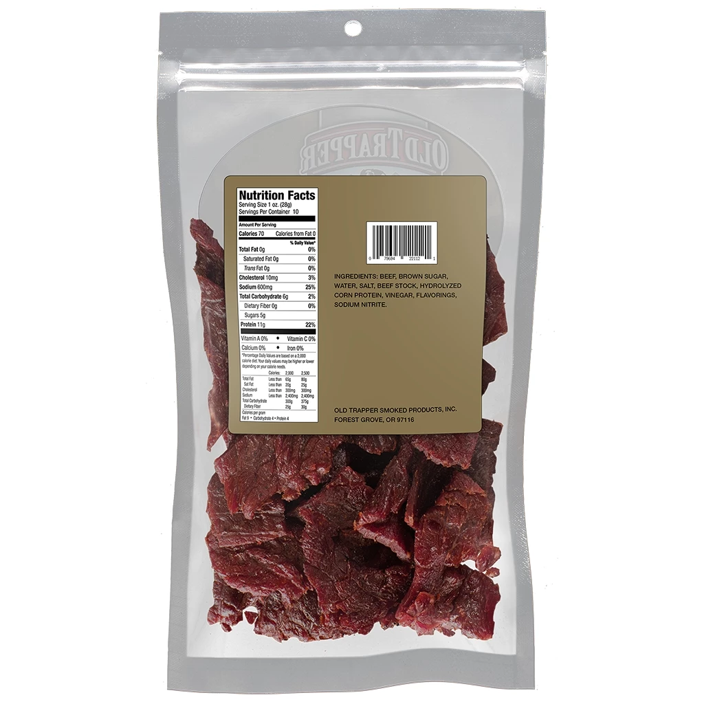 Old Trapper 10 Oz. Old Fashioned Beef Jerky - Image 2