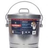 Behrens 6 Gallon Galvanized Steel Locking Lid Trash Can with Lid