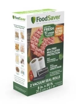 FoodSaver® 8" x 20' Vacuum-Seal Roll, 2 Pack