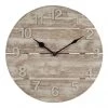 La Crosse Wood Panel Wall Clock, 12"