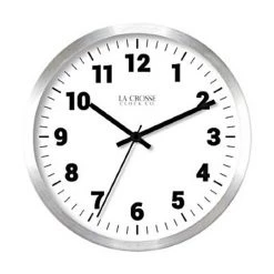 La Crosse Nash Metal Wall Clock 10"
