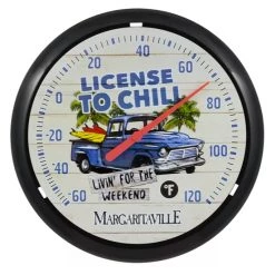 La Crosse Round Margaritaville Thermometer 13.25"