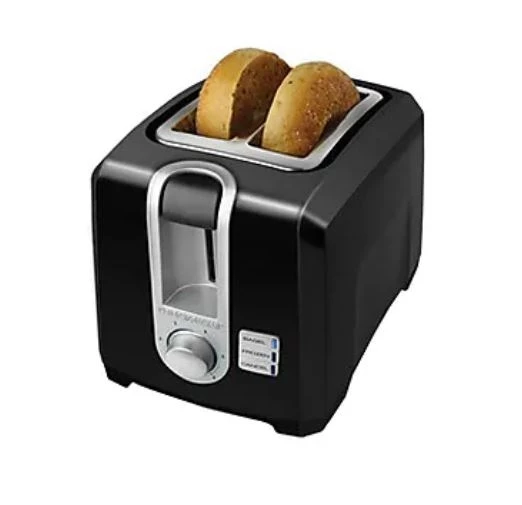 Black & Decker 2-Slice Extra-Wide Slot Toaster, Black