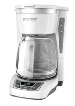 Black & Decker 12-Cup* Programmable Coffeemaker, White