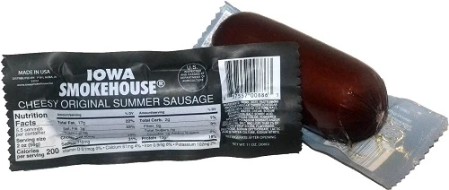 Iowa Smokehouse Cheesy Original Summer Sausage – 11 oz