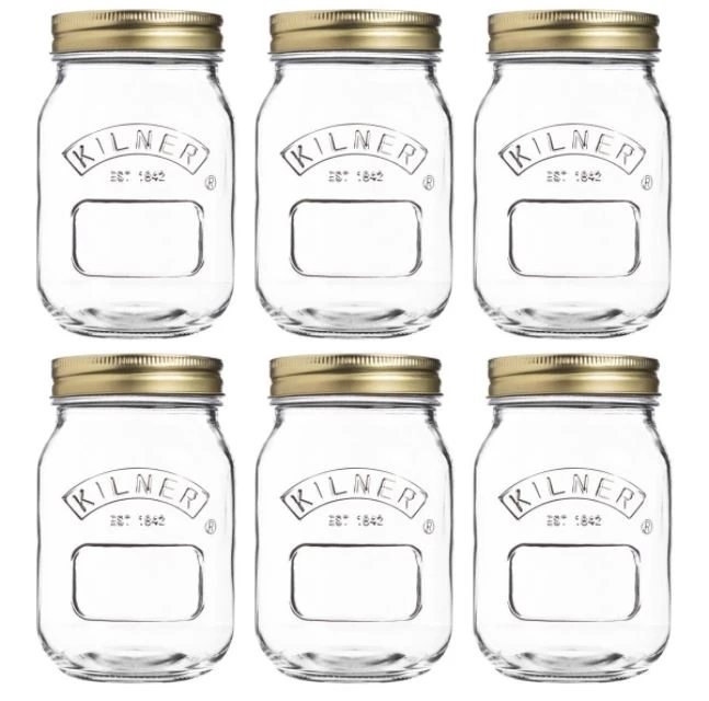 Kilner 17 Oz. Canning Jar, 6-Pack