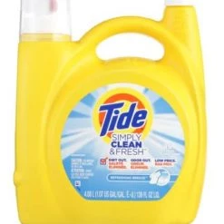 Tide Simply Clean & Fresh Laundry Detergent, Liquid, Breeze Scent, 89 Loads, 128-oz.