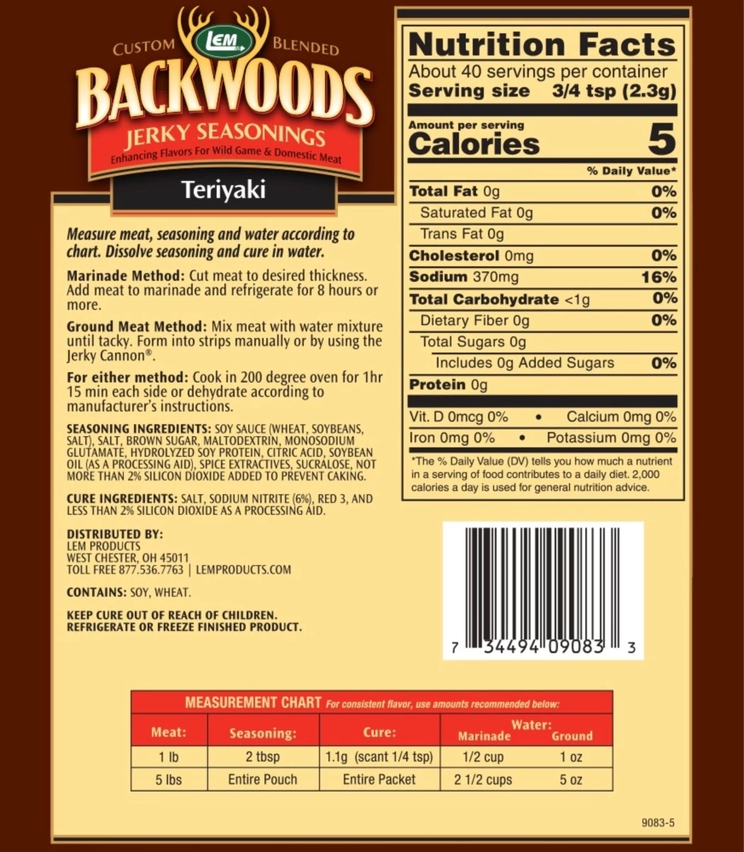 LEM Backwoods Jerky Seasonings - Makes 5 lbs Jerky - Image 2