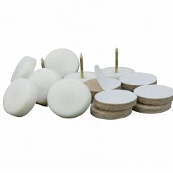 Shepherd Hardware Nail On Furniture Glides with Felt Pads, 8-Pack