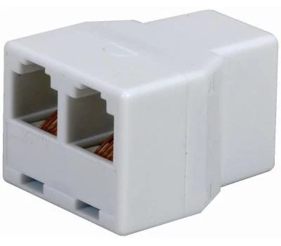 Audiovox TP270WHR White 2-Way Inline Splitter