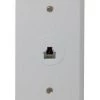 Audiovox TPH552R Rj45 Network White Flush Wall Jack